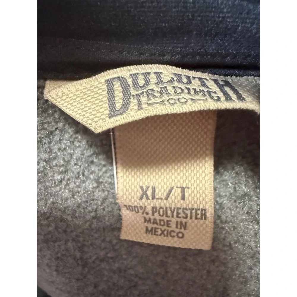 DULUTH TRADING CO - Men's  Gray Fleece Full Zip Vest - Size XL/T - X-Large Tall‎